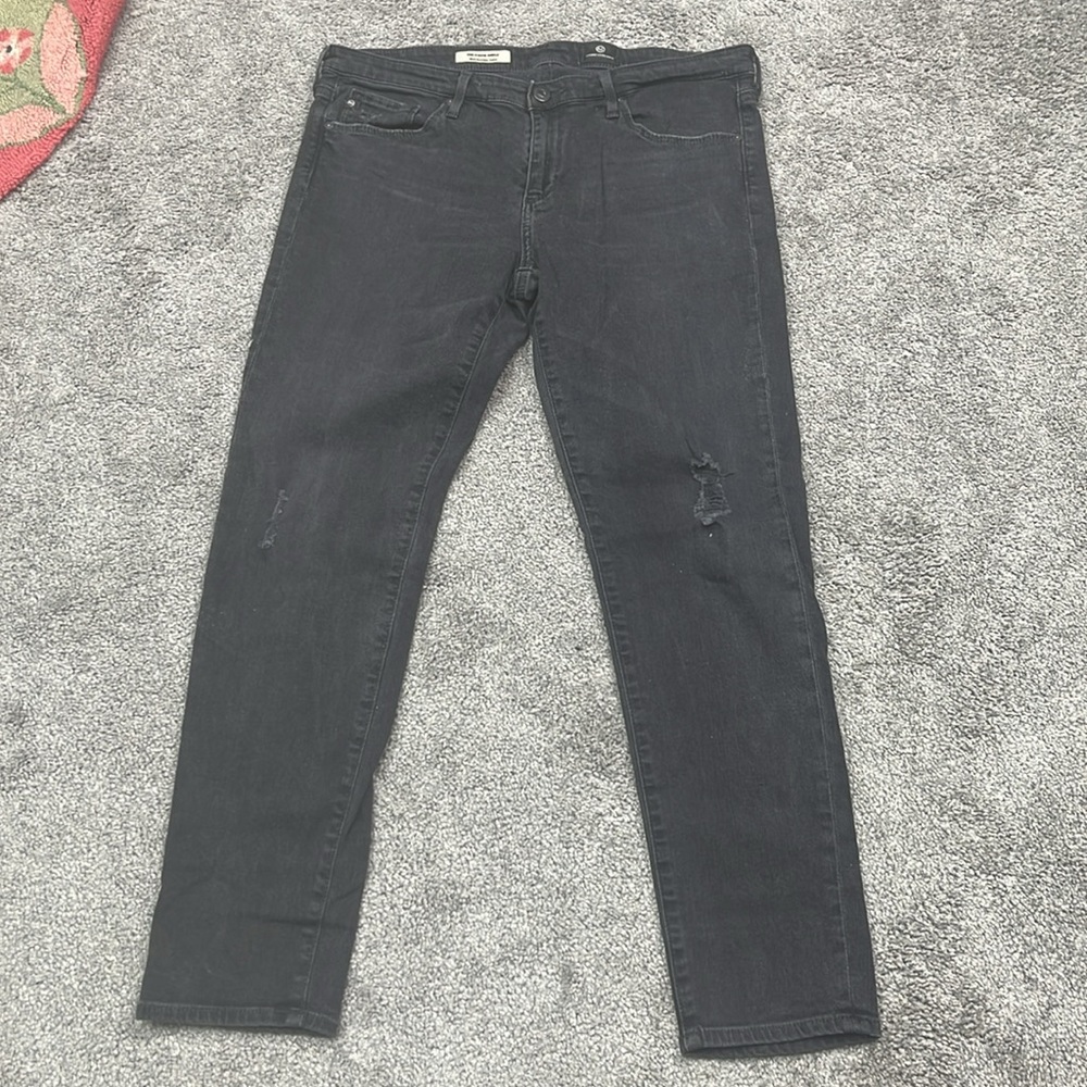 Black Jeans Adriano Goldschmied Stevie Mud Rise Jeans Size 30